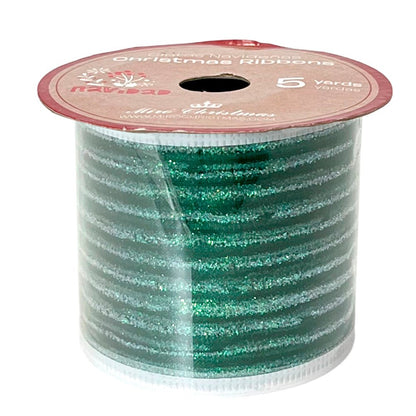 Cinta Navideña Miro Christmas / Green - Silver / 2.5"x5Yd / Surtido - Miro Christmas - Titan.com.pa - 7450120279603