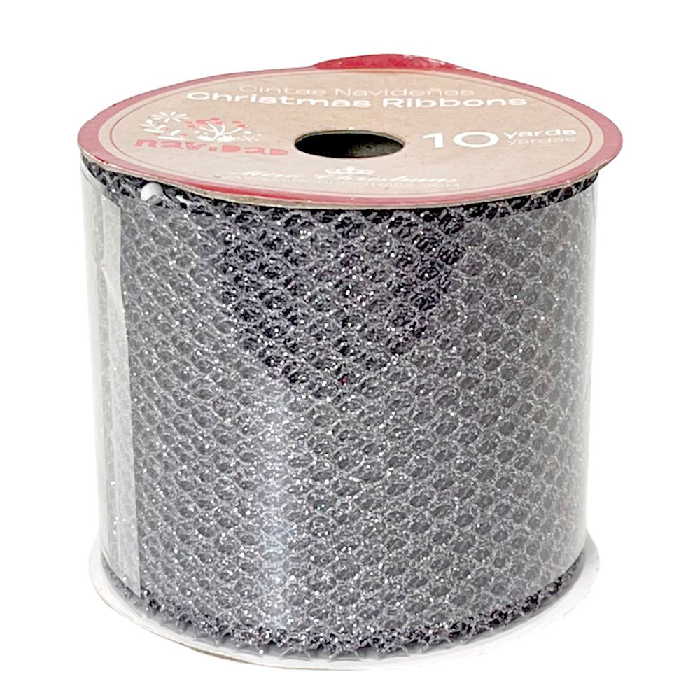 Cinta Navideña Miro Christmas / Silver - Red / 2.5"x10Yd / Surtido - Miro Christmas - Titan.com.pa - 7450039106618