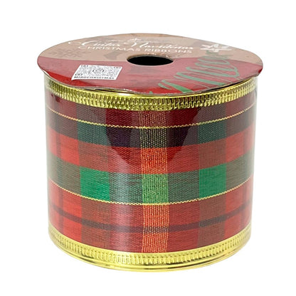 Cinta Navideña Miro Christmas / Verde - Rojo / 2.5"x10Yd / Surtido - Miro Christmas - Titan.com.pa - 7450054283769