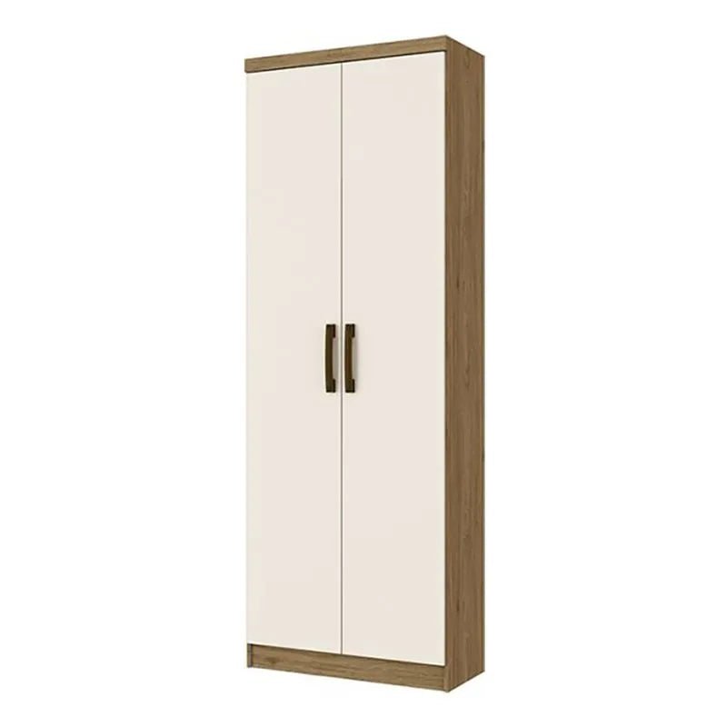 Closet Henn MDF de 2 Puertas Rústico / Blanco - Henn - Titan.com.pa - 7890022088758