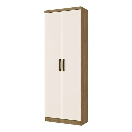 Closet Henn MDF de 2 Puertas Rústico / Blanco - Henn - Titan.com.pa - 7890022088758