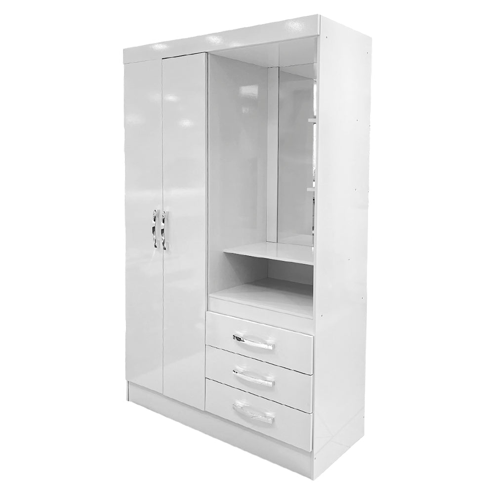 Closet MDF Henn / 2 Puertas / 3 Gavetas / Blanco - Henn - Titan.com.pa - 7890022071873