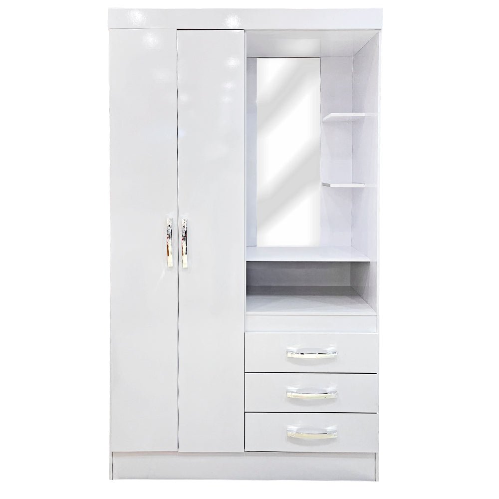 Closet MDF Henn / 2 Puertas / 3 Gavetas / Blanco - Henn - Titan.com.pa - 7890022071873