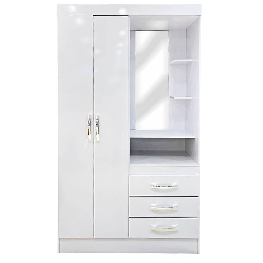 Closet MDF Henn / 2 Puertas / 3 Gavetas / Blanco - Henn - Titan.com.pa - 7890022071873