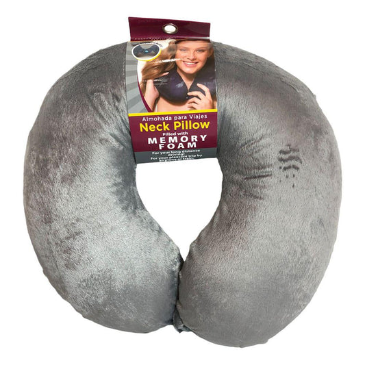 Cojin de Cuello Home Living 30 X 30 Cm - Gris Claro