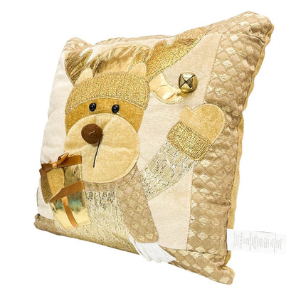 Cojín Decorativo Navideño Reno 38x38 cm / Gold / Christmas Elegance - Christmas Elegance - Titan.com.pa - 2100000415397