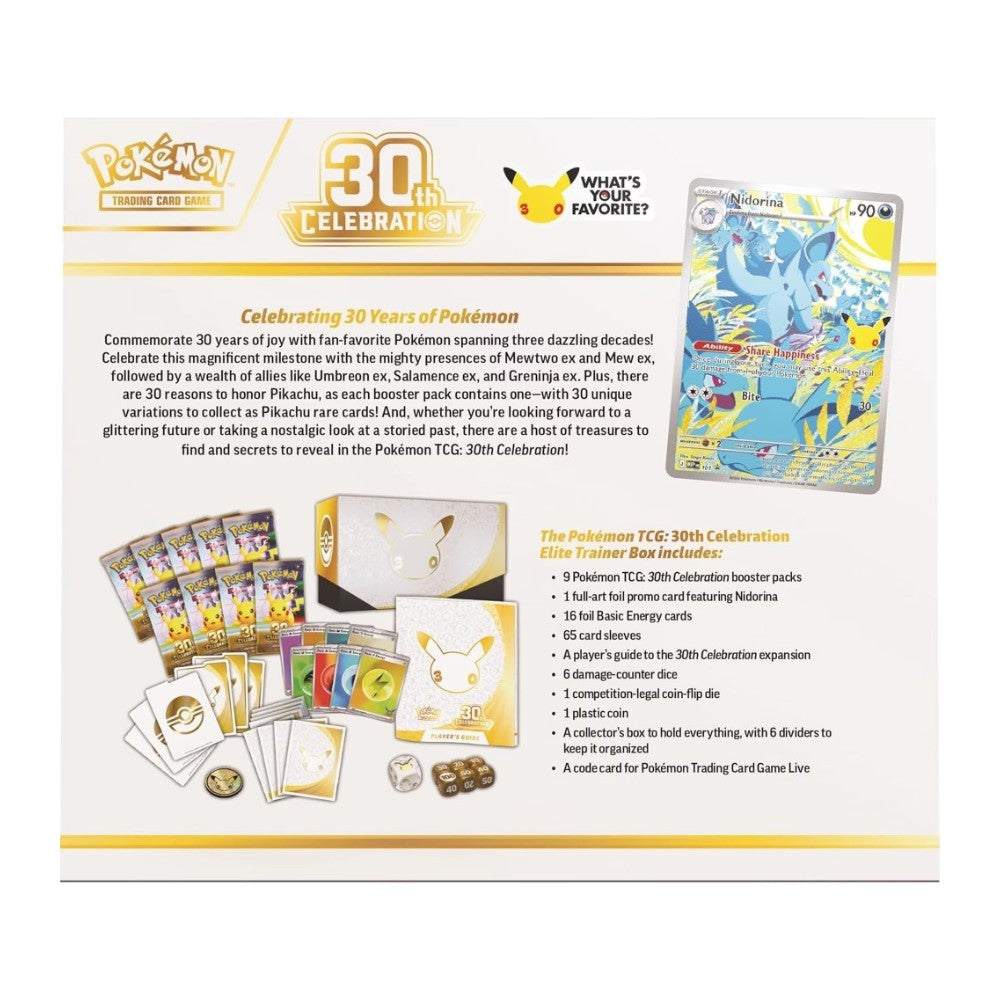 Pokémon TCG 30th Celebration Elite Trainer Box