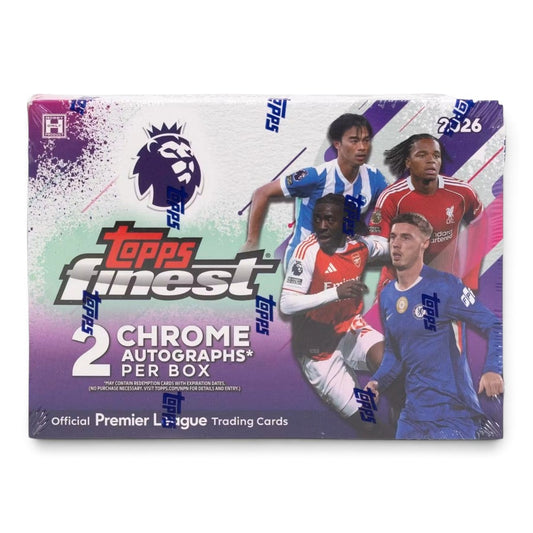 2026 Topps Premier League Finest Hobby caja de cartas coleccionables.