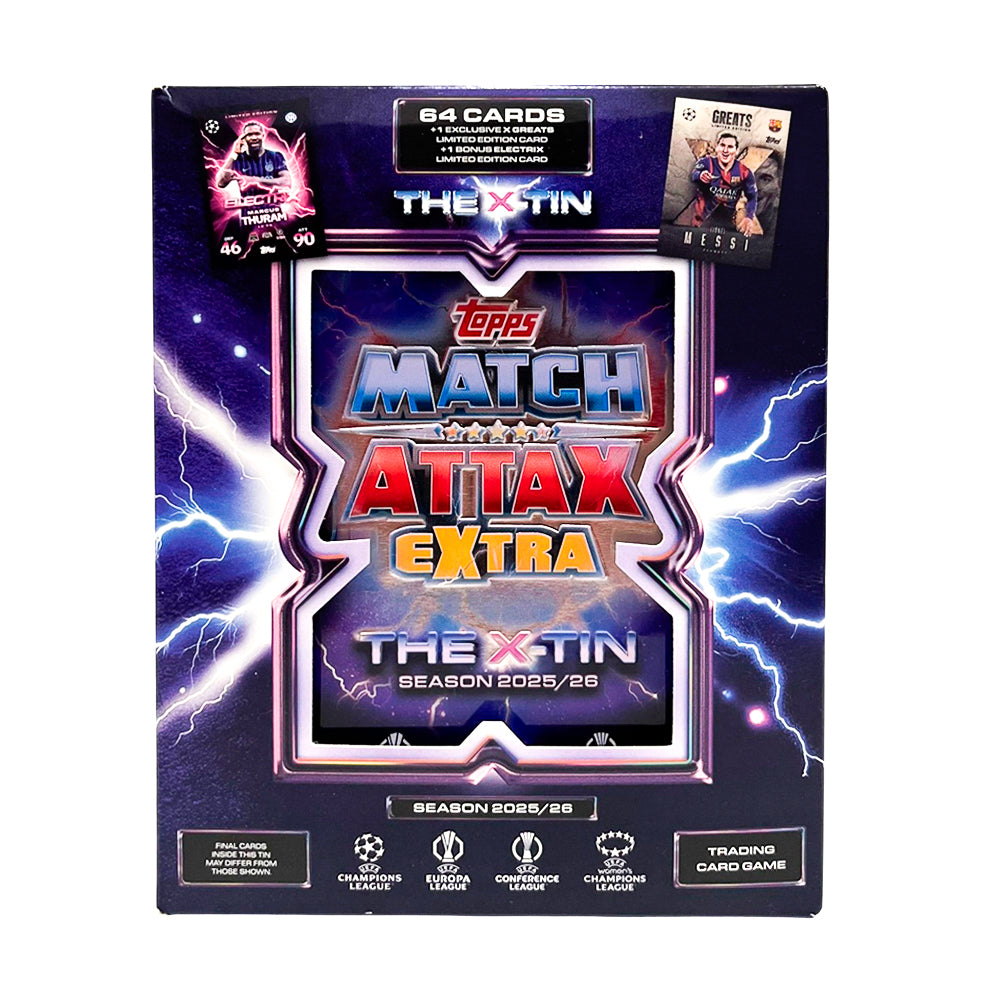 2025/26 Match Attax Extra UEFA UCC X Tin Topps