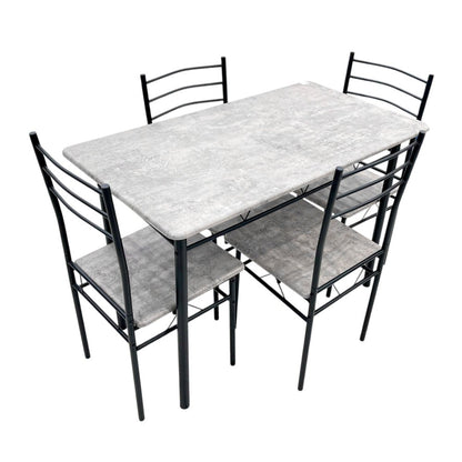 Comedor MDF 4 Puestos Elements Furniture - Marble Grey - Elements Furniture - Titan.com.pa - 2100001127855