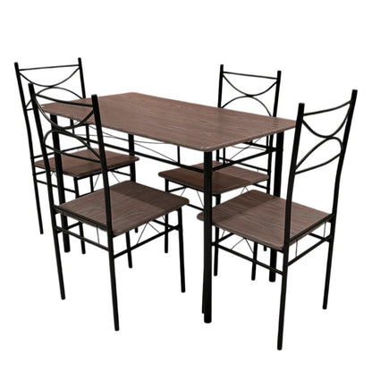 Comedor MDF 4 Puestos Elements Furniture - Wood Brown - Elements Furniture - Titan.com.pa - 2100001327088