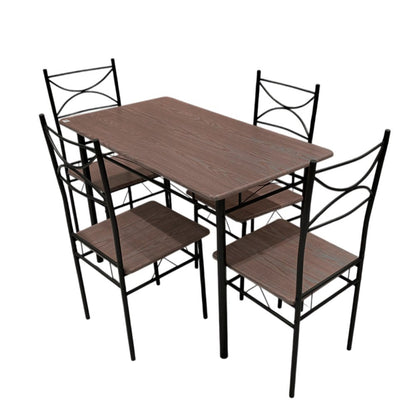 Comedor MDF 4 Puestos Elements Furniture - Wood Brown - Elements Furniture - Titan.com.pa - 2100001327088