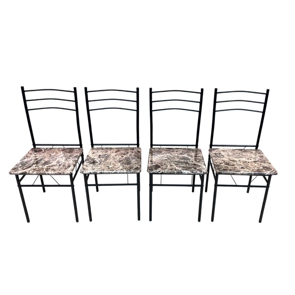 Comedor MDF 4 Puestos Marble Black Elements Furniture - Elements Furniture - Titan.com.pa - 2100001452926