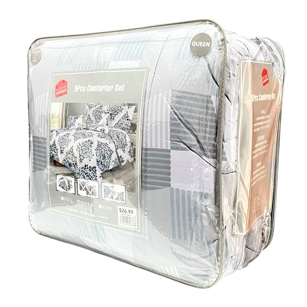 Comforter Queen Home Elegance / 5 Piezas / Estampado / Surtido - Home Elegance - Titan.com.pa - 2100000431878