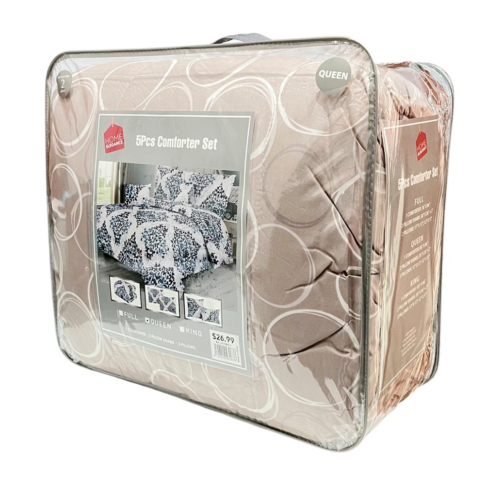 Comforter Queen Home Elegance / 5 Piezas / Estampado / Surtido - Home Elegance - Titan.com.pa - 2100000431878