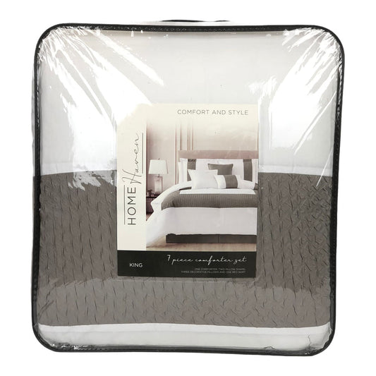 Comforter Sl Home Fashion Berdelli 7 Piezas Blanco - King