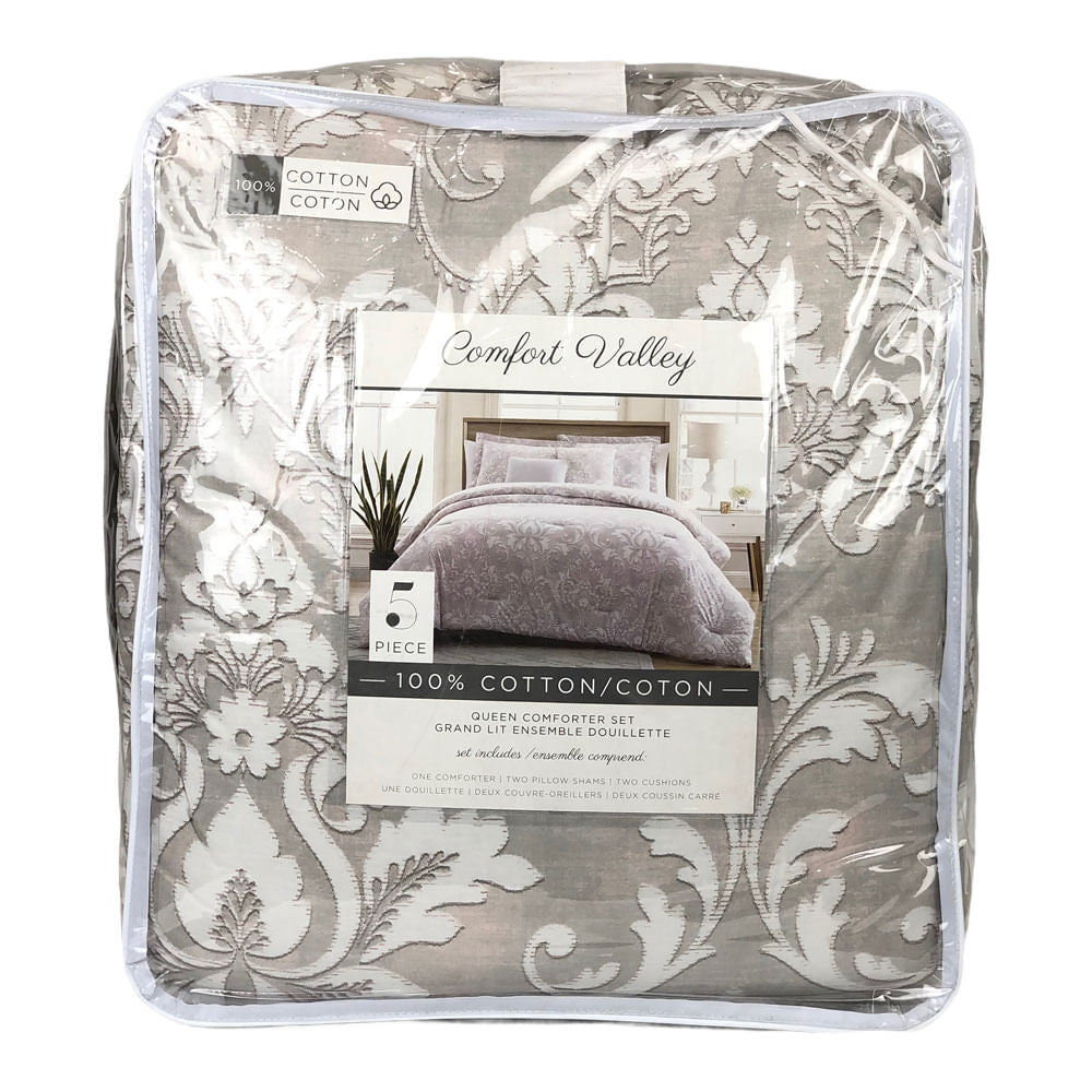 Comforter Sl Home Fashion Julia Beige - Queen