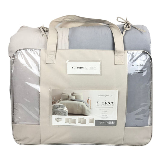 Comforter Sl Home Fashion Mallory Gris Claro - Queen