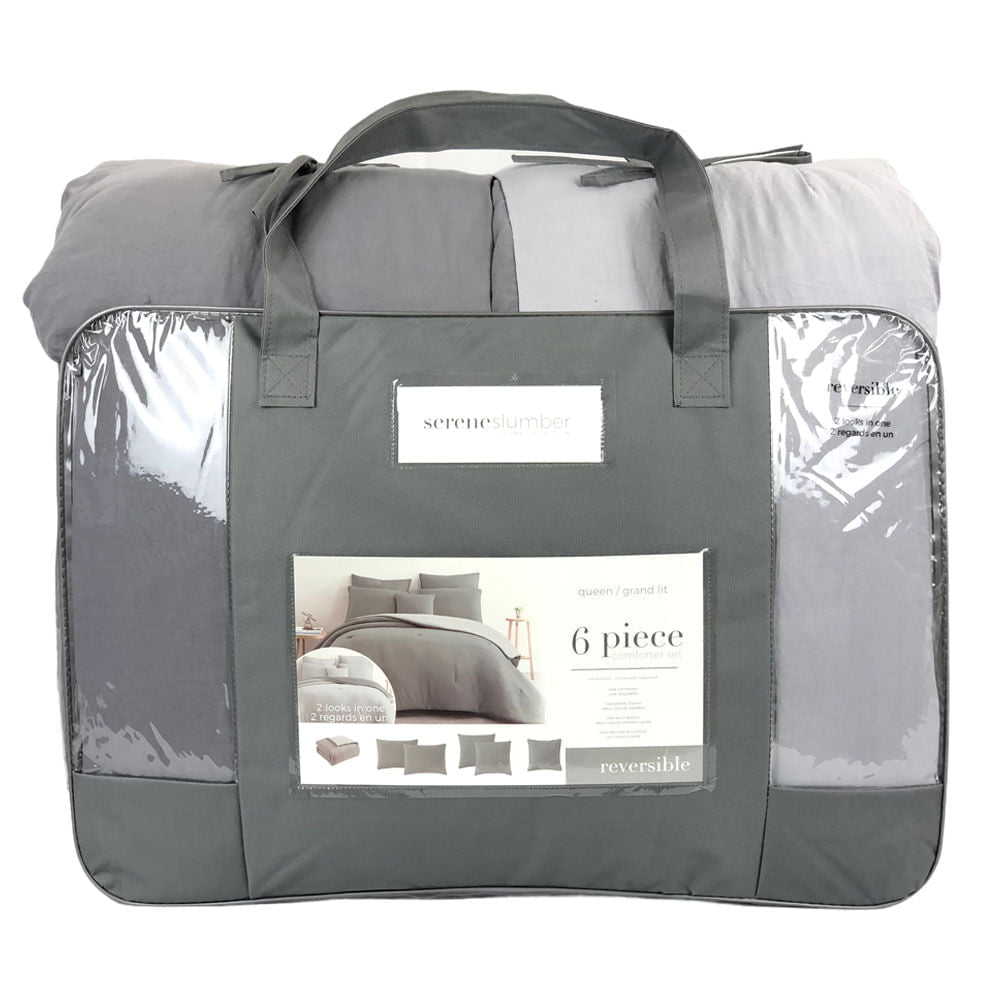 Comforter Sl Home Fashion Mallory Gris - Queen
