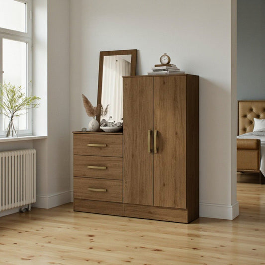 Cómoda Henn 2 Puertas y 3 Gavetas / Castaño - Henn - Titan.com.pa - 7890022087850