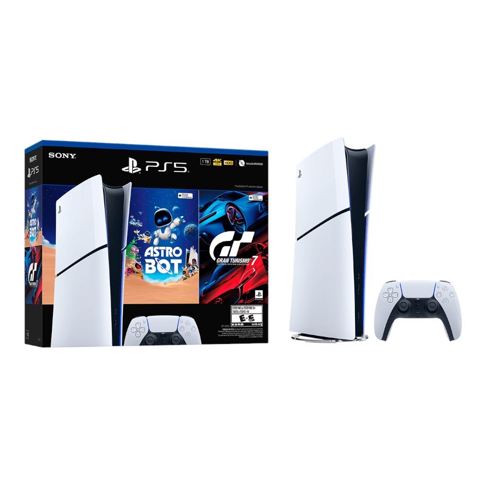Consola PS5 Digital 1TB / 2015 Astro Bot-Gran Turismo 7 | Titán