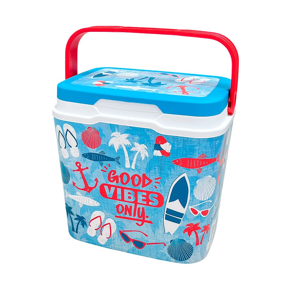 Cooler Plástico "Good Vibes Only" 29 L / Princeware - Princeware - Titan.com.pa - 8410474344524