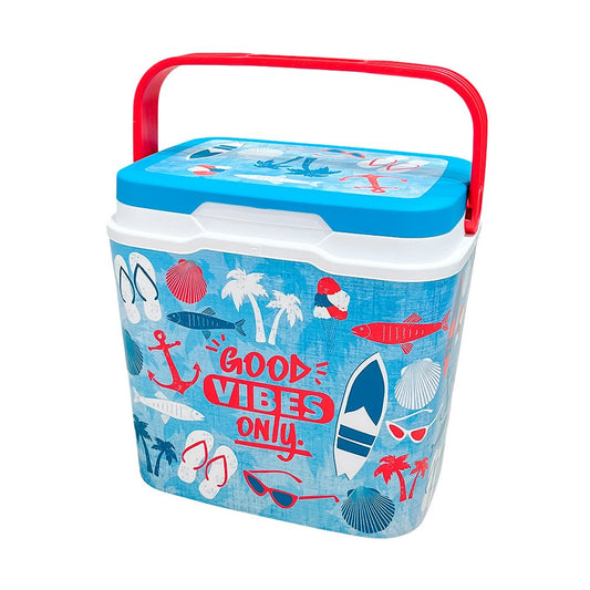 Cooler Plástico "Good Vibes Only" 29 L / Princeware - Princeware - Titan.com.pa - 8410474344524