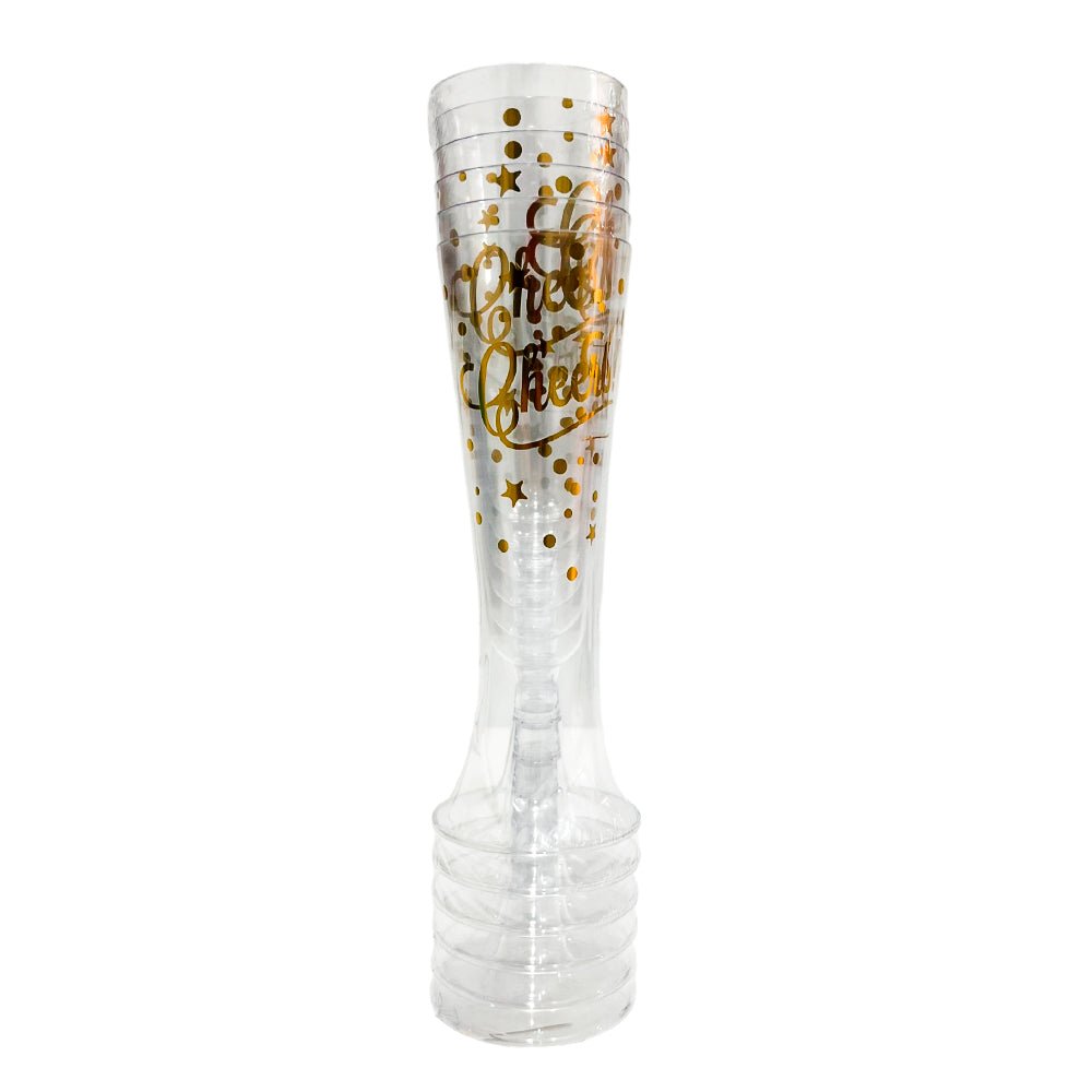 Copa Para Vino 16 X 5 CM Plástico 6 Piezas - Christmas Elegance