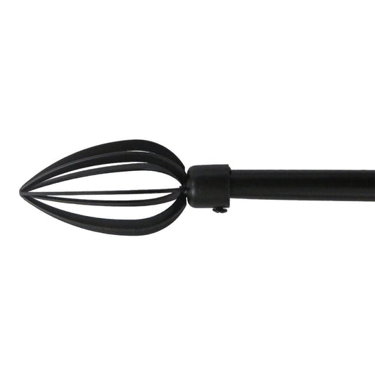 Cornisa Home Accents de Metal - Negro - 48" - 84"
