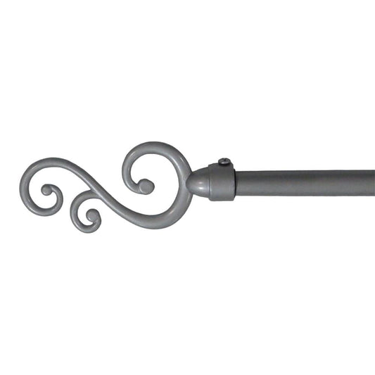 Cornisa Home Accents de Metal - Plateado - 28" - 48"