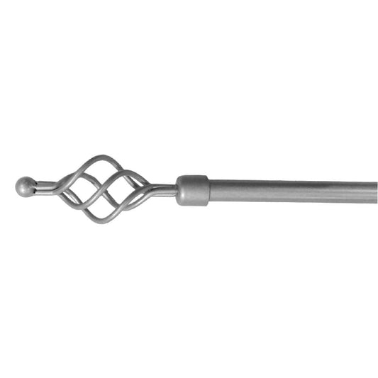 Cornisa Home Accents de Metal - Plateado - 48" - 84"