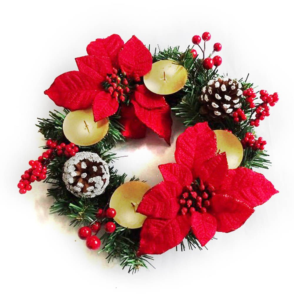 Corona de Navidad Montefiori Christmas de Adviento 30 cm