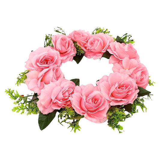 Corona Decorativa Con Flores Home Elegance - Surtido