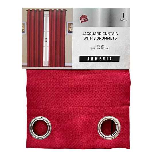 Cortina Armenia / Home Elegance / Burgundy con Aros / 54" x 84" - Home Elegance - Titan.com.pa - 2100000021598