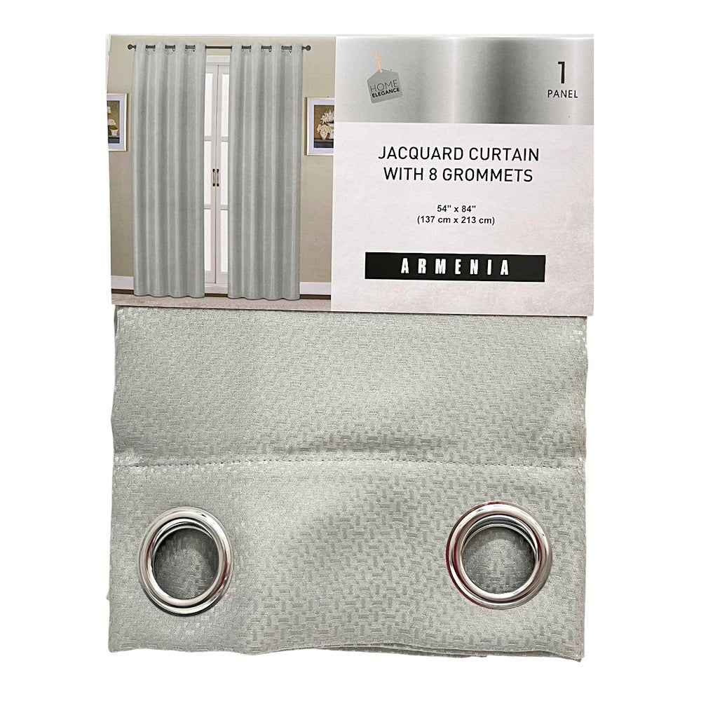 Cortina Armenia / Home Elegance / Grey con Aros / 54"x 84" - Home Elegance - Titan.com.pa - 2100000782260