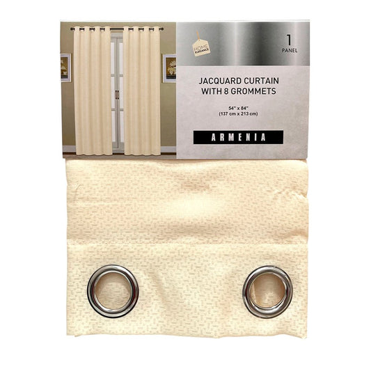 Cortina Armenia / Home Elegance / Ivory con Aros / 54"x84" - Home Elegance - Titan.com.pa - 2100000598496