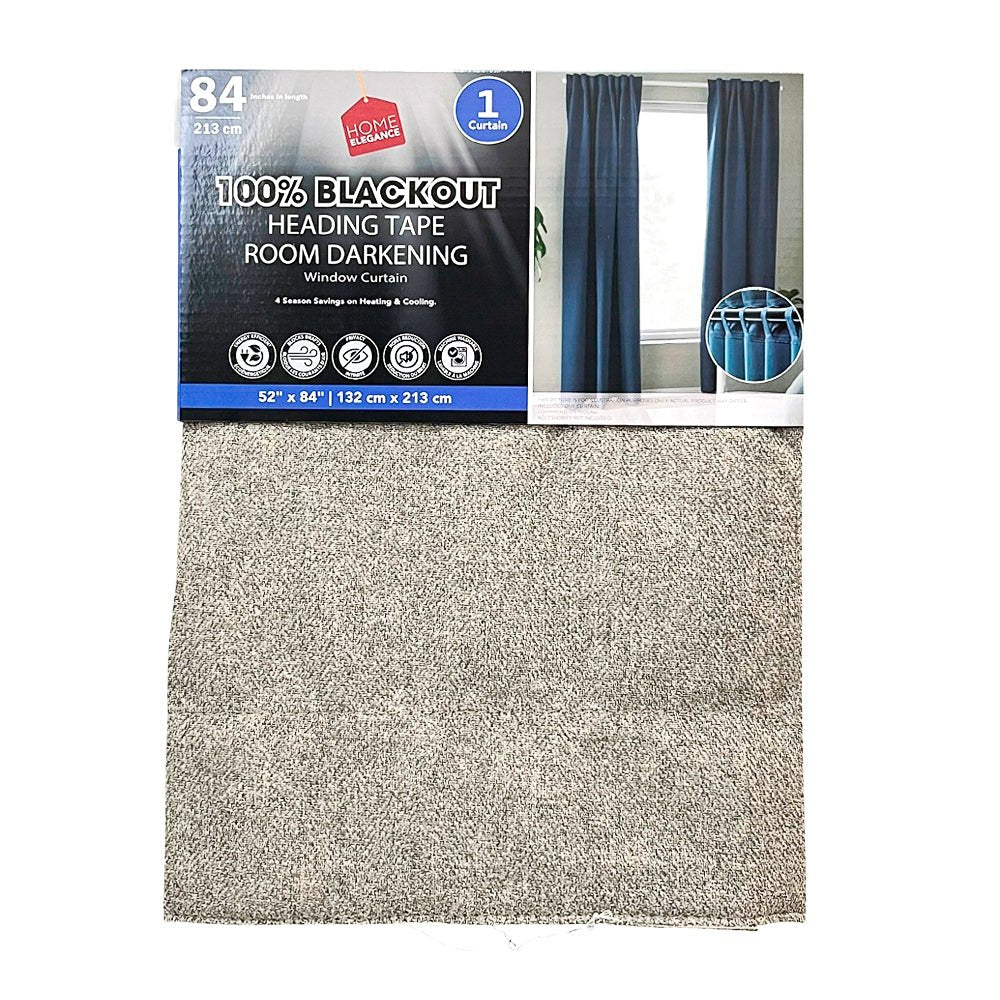 Cortina Blackout Home Elegance / Rod Pocket – 52" x 84" / Surtida - Home Elegance - Titan.com.pa - 2100001969691