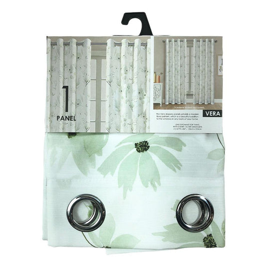 Cortina Blackout Popular Bath Vera Con Aros de 52" x 84" - Verde Claro