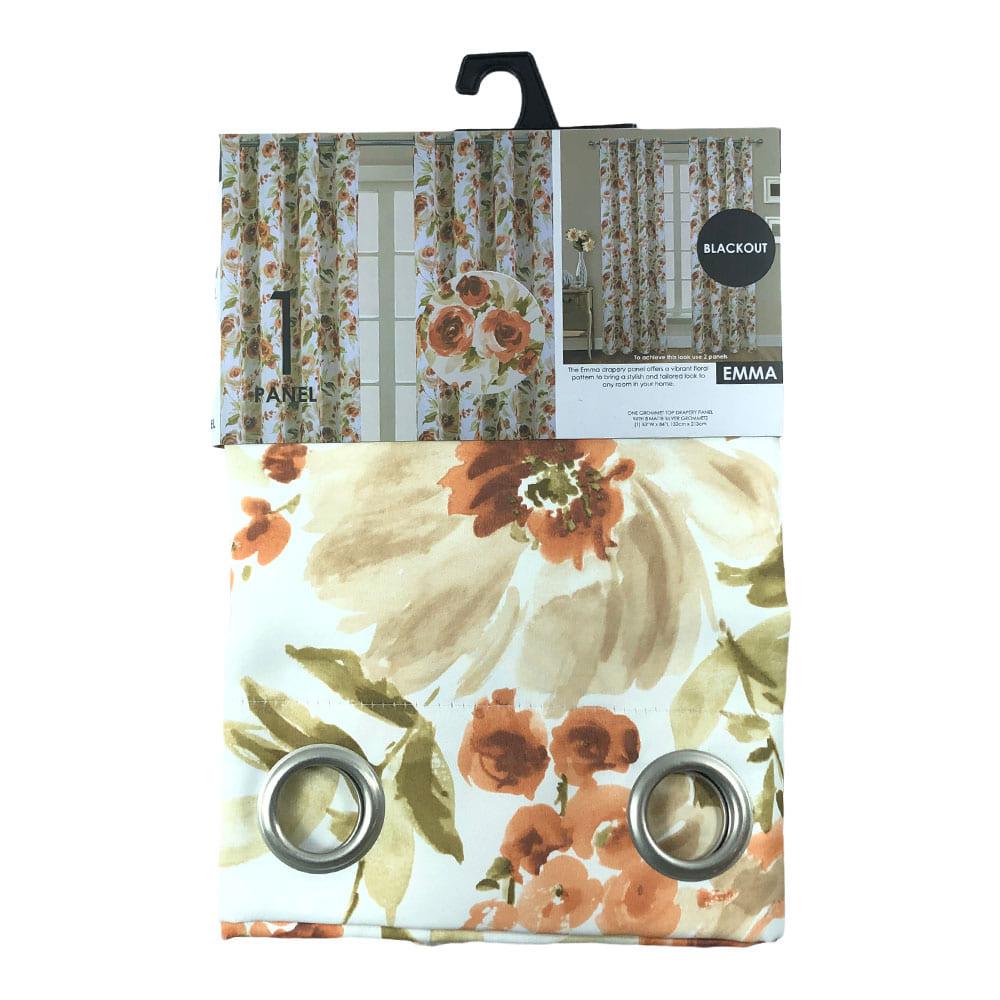 Cortina Blackout Popular Home Emma Con Aros 52" x 84" - Mostaza