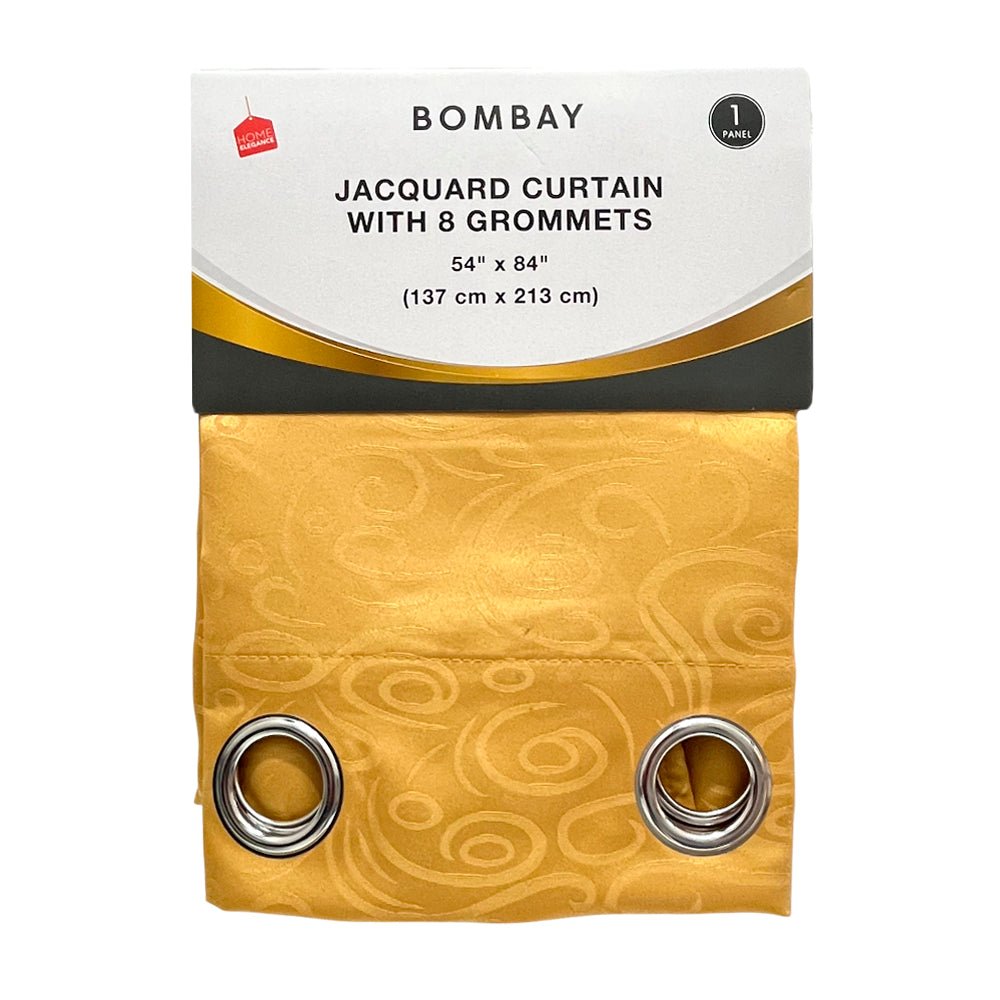 Cortina Bombay / Home Elegance / Gold con Aros / 54" x 84" - Home Elegance - Titan.com.pa - 2100000872985