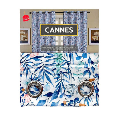 Cortina Cannes Home Elegance / Azul con Aros – 54" x 84" - Home Elegance - Titan.com.pa - 2100000950058