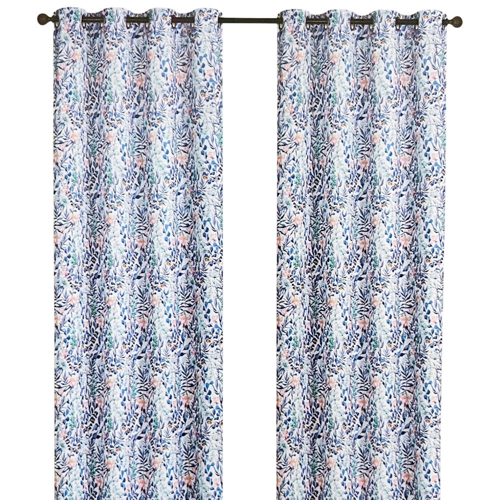 Cortina Cannes Home Elegance / Azul con Aros – 54" x 84" - Home Elegance - Titan.com.pa - 2100000950058