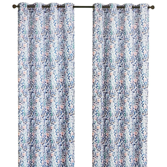 Cortina Cannes Home Elegance / Azul con Aros – 54" x 84" - Home Elegance - Titan.com.pa - 2100000950058