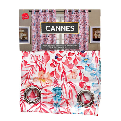 Cortina Cannes Home Elegance / Roja con Aros – 54" x 84" - Home Elegance - Titan.com.pa - 2100000124992