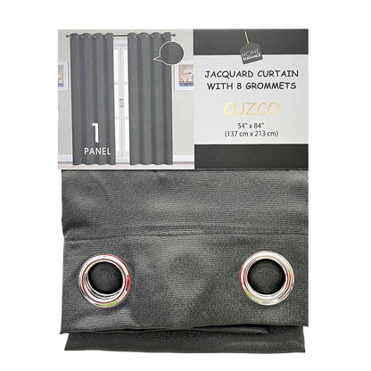 Cortina Cuzco Home Elegance / Charcoal con Aros – 54" x 84" - Home Elegance - Titan.com.pa - 2100000694716