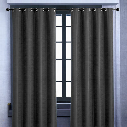 Cortina Cuzco Home Elegance / Charcoal con Aros – 54" x 84" - Home Elegance - Titan.com.pa - 2100000694716