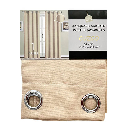 Cortina Cuzco Home Elegance / Taupe con Aros – 54" x 84" - Home Elegance - Titan.com.pa - 2100000497911