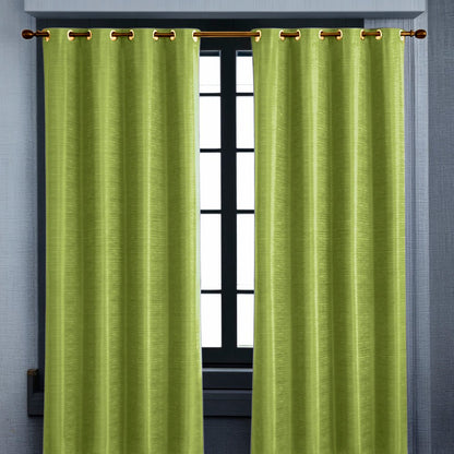 Cortina Cuzco Home Elegance / Verde con Aros – 54" x 84" - Home Elegance - Titan.com.pa - 2100000702695