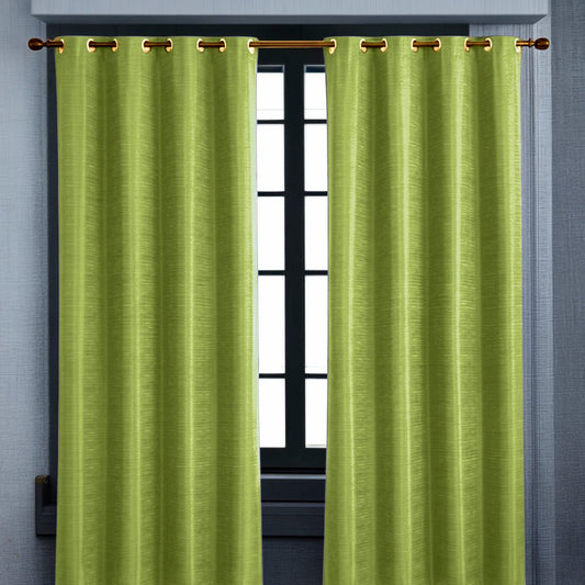 Cortina Cuzco Home Elegance / Verde con Aros – 54" x 84" - Home Elegance - Titan.com.pa - 2100000702695