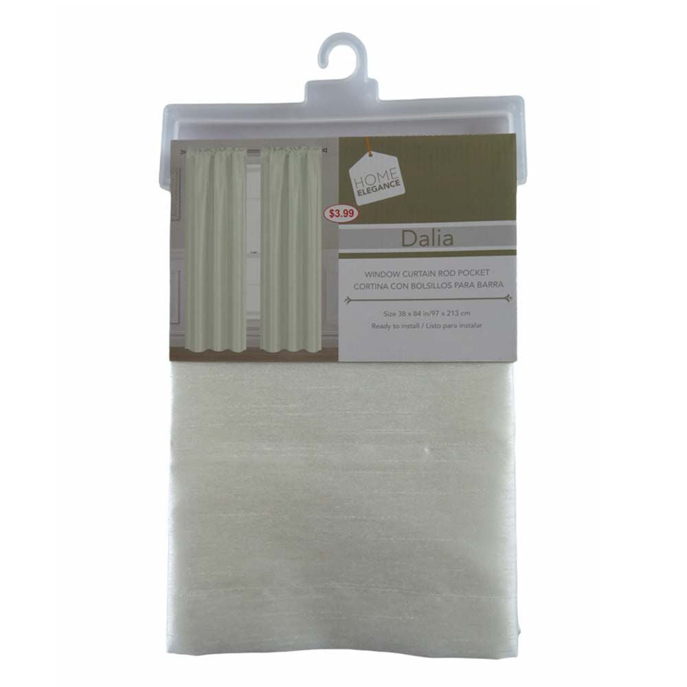 Cortina Dalia Home Elegance 38" x 84" Sin Argolla - Beige